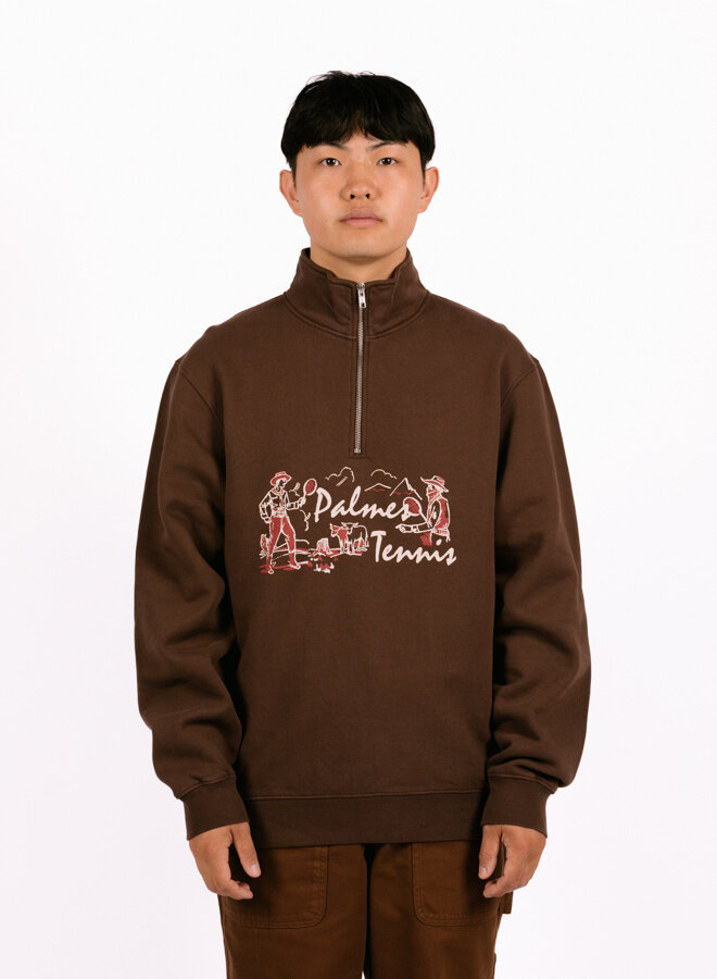 Dustup Zip Sweatshirt Brown