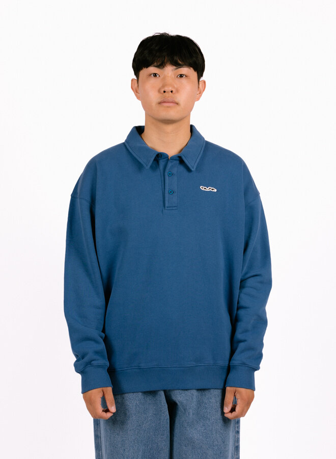 Oversized Polo Surf Blue