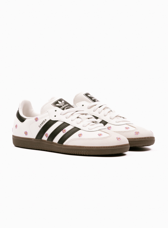 adidas originals Samba Cloud White Core Black Gum Flower