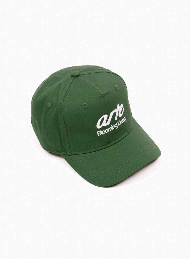 Front Logo Embroidery Cap Green