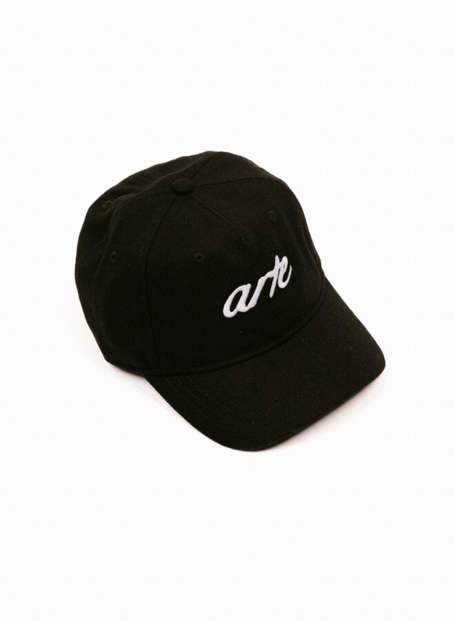 Front Logo Embroidery Cap Black