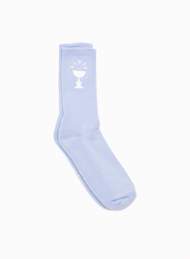 Cup  Logo Sock Light Blue