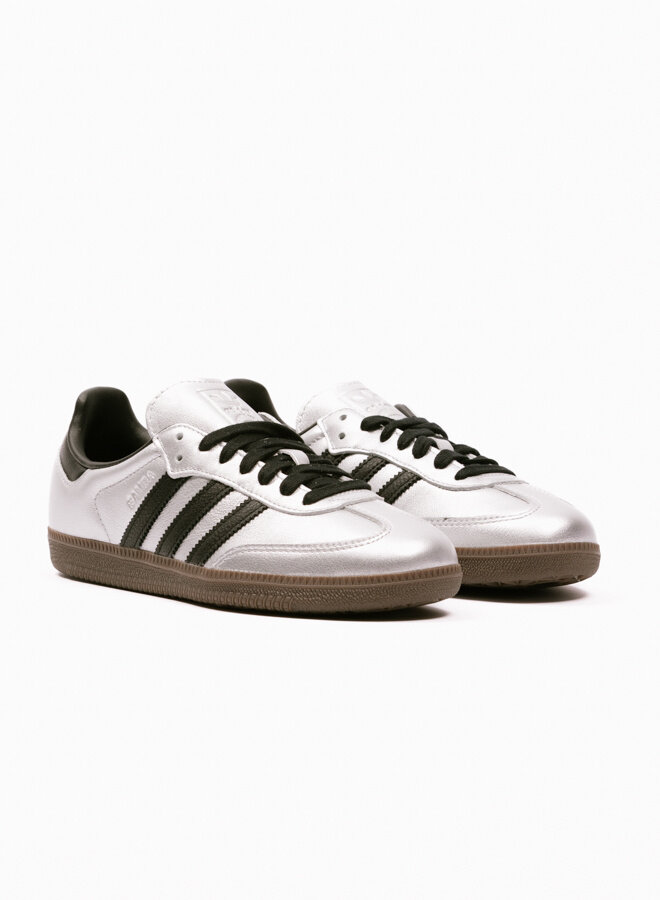 adidas Samba Silver Metallic / Core Black / Gum JI4218 - GRAIL