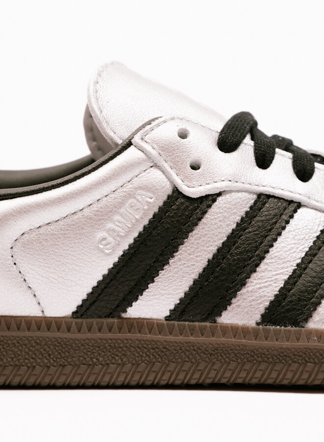★Adidas Samba OG Silver lic Core Black Gum★ JI4218 adidas Originals Samba OG Silver Metallic Core Black