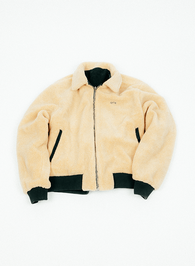 Arte Antwerp Sherpa Jacket Green AW24-072J - GRAIL Arte Antwerp Sherpa Jacket Green AW24-072J - GRAIL