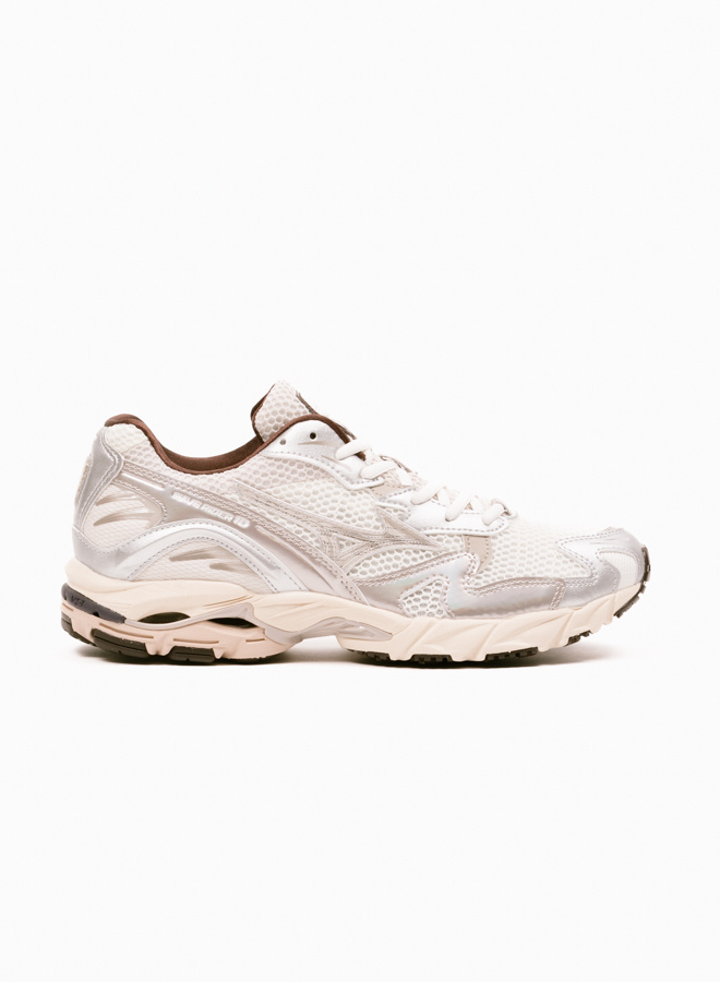 シロ Mizuno Wave Rider 10 Metallic Pack Snow White/Silver Cloud
