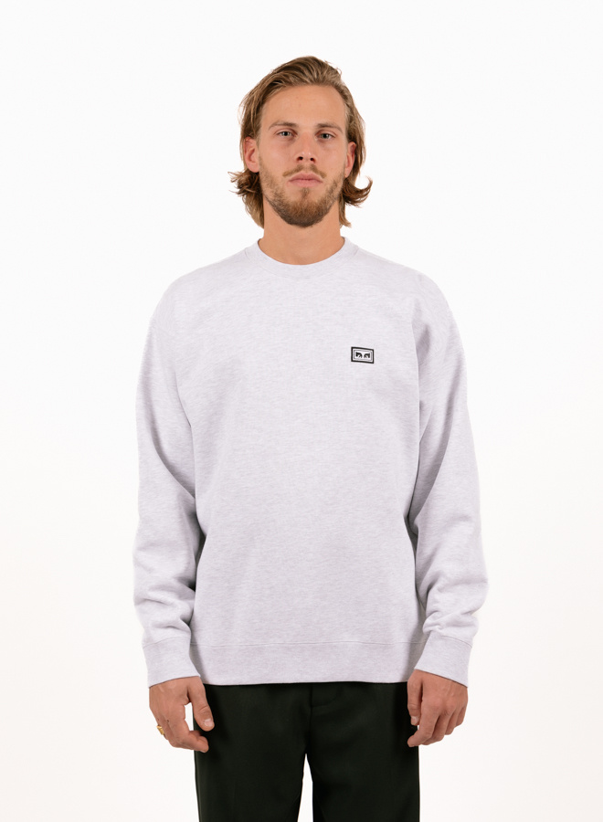Obey Est. Works Eyes Crewneck Ash Grey 112480123 - GRAIL Obey Est. Works Eyes Crewneck Ash Grey 112480123 - GRAIL