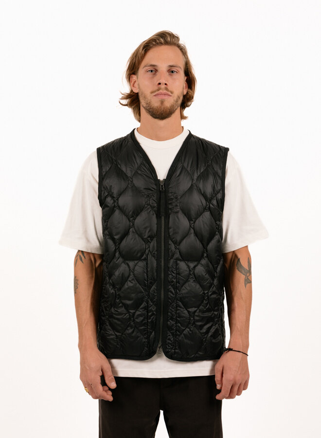 Taion Unisex Military Zip V-Neck Down Vest Light Mocha TAION Taion Unisex Military Zip V-Neck Down Vest Light Mocha TAION