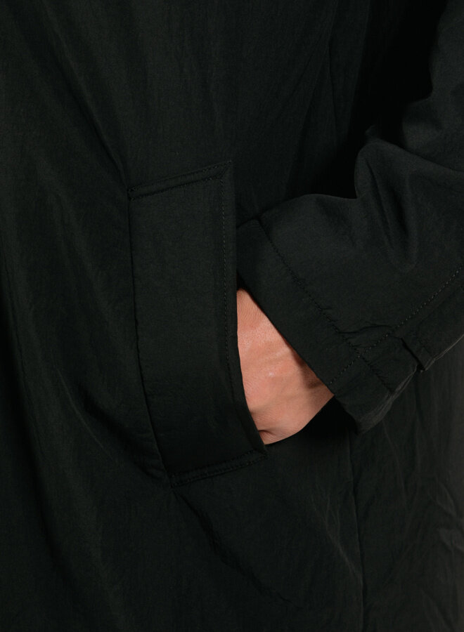 Nylon Padded Mac Black