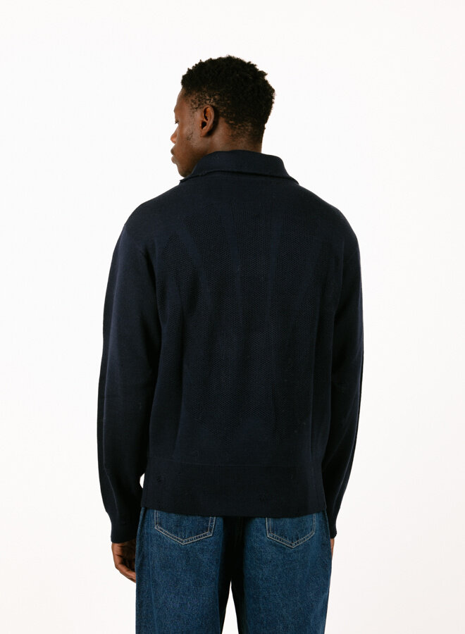 New Amsterdam Surf Association Half Zip Sailor Knit - GRAIL