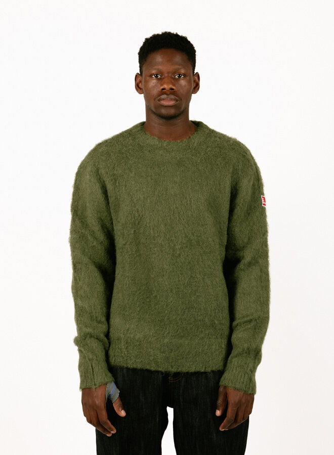 The New Originals Mohair Crewneck Calla Green - GRAIL The New Originals Mohair Crewneck Calla Green - GRAIL
