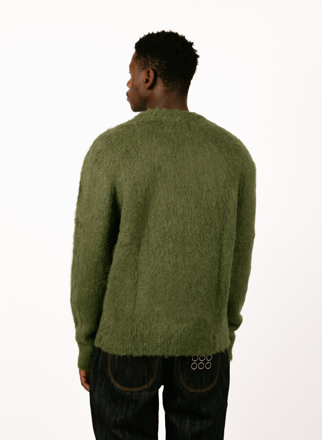 The New Originals Mohair Crewneck Calla Green - GRAIL