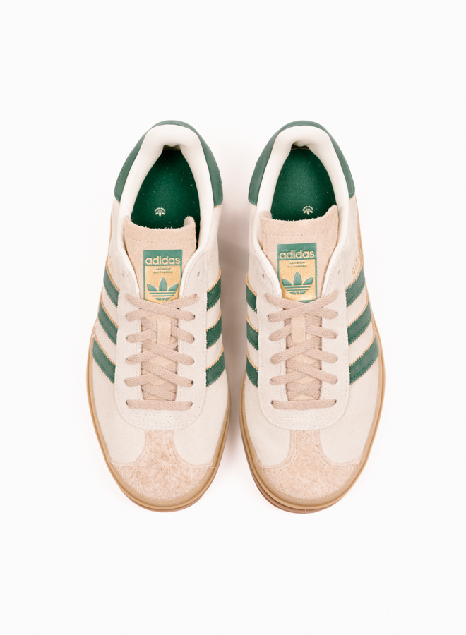 【ADIDAS】W Gazelle Bold Cream White Green★ID7056★人気★ W Adidas Gazelle Bold Cream White Collegiate Green Magic