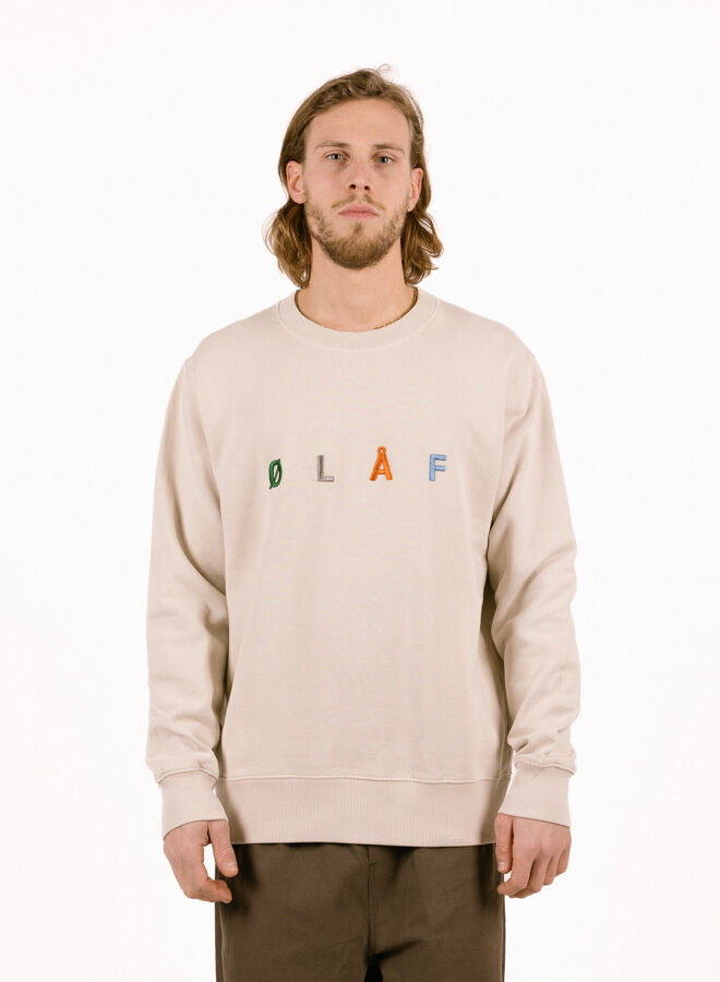 Olaf Hussein Block Crewneck Heather Grey - GRAIL Olaf Hussein Block Crewneck Heather Grey - GRAIL