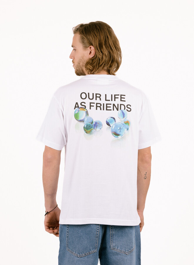 Wear Your Face: Men Olaf Reys 英語版 Olaf Hussein Friends Clip Tee Optical White M200118 - GRAIL