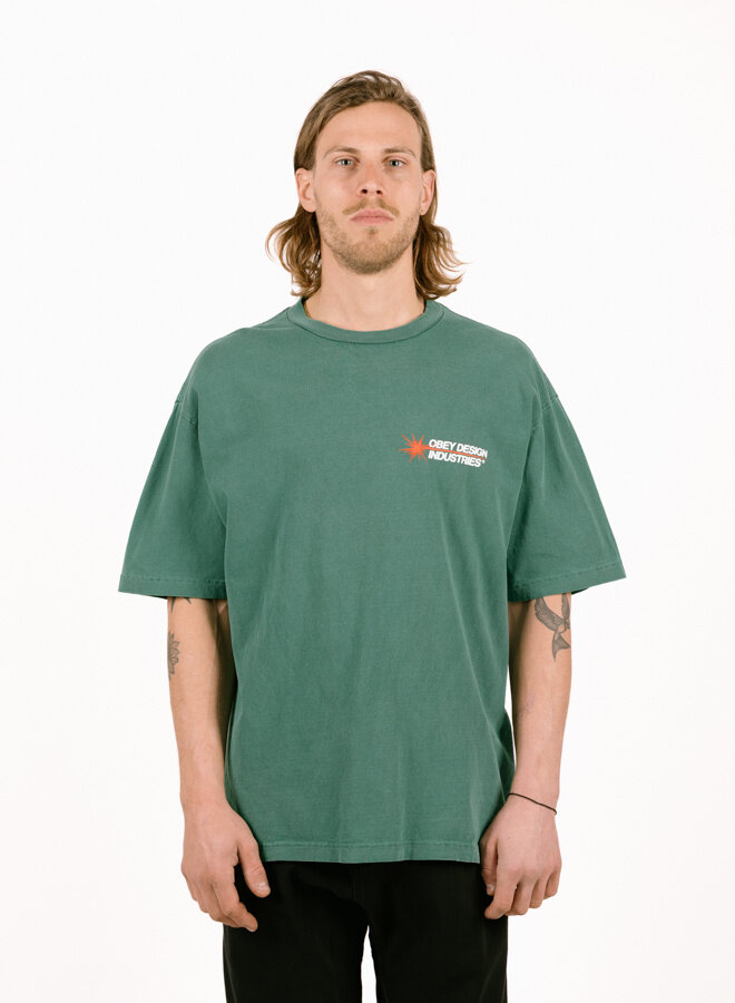 Obey Design Industries Pigment T-shirt Pigment Rain Forest