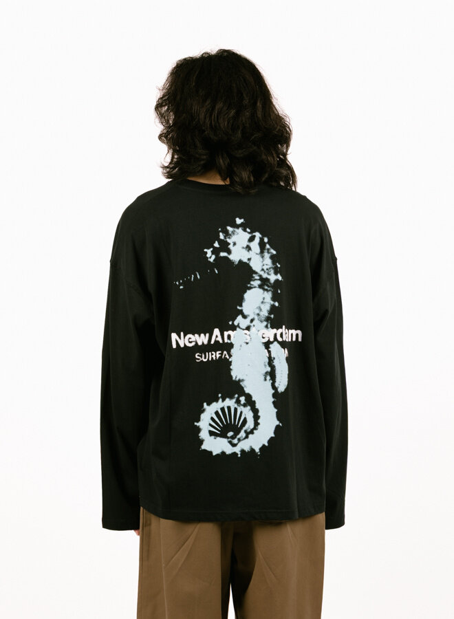 New Amsterdam Surf Association Seahorse Longsleeve Black