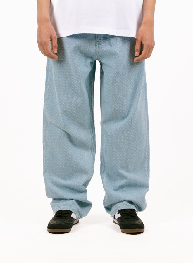 9-Dots Polka Dot Relaxed Jeans Light Wash