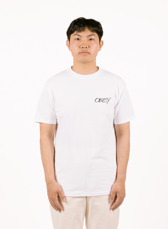Obey Poppies Tee White - 165264123WHTS | Floral Graphic Tee