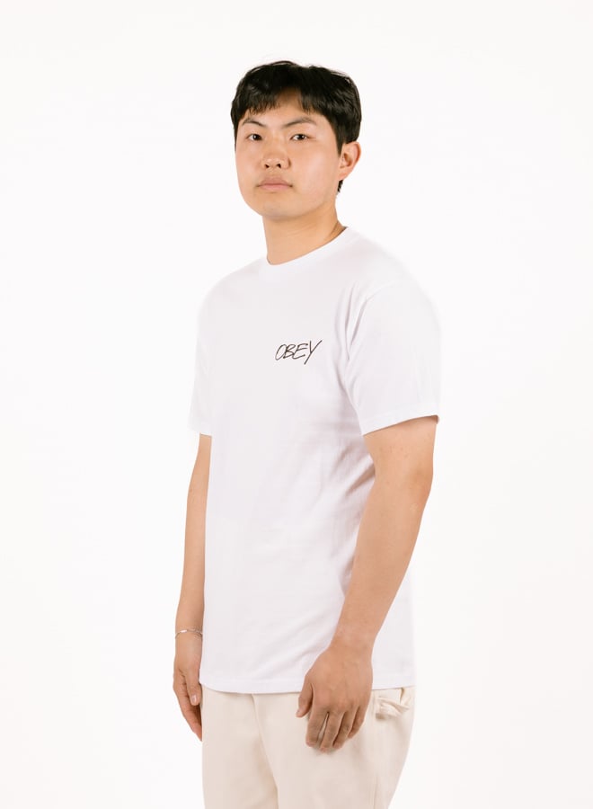 Obey Poppies Tee White - 165264123WHTS | Floral Graphic Tee