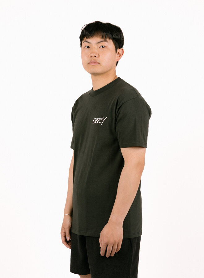 Poppies Vintage Classic T-shirt Zwart