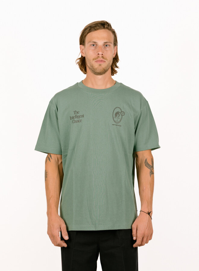 New Balance Debut Pitch T-Shirt Dark Juniper MT51975DKJ | Men's T