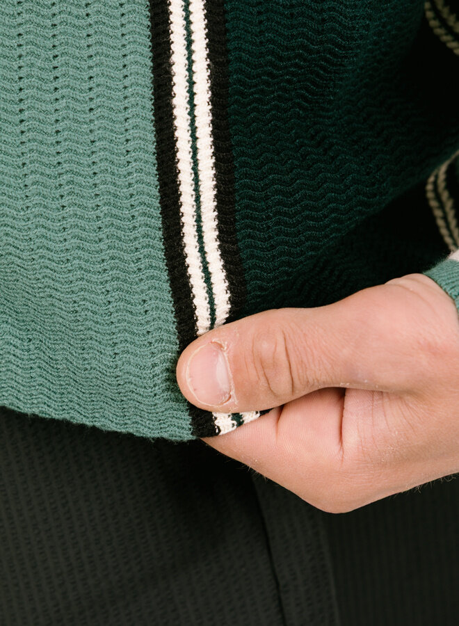 Knit Football Jersey Dark Green