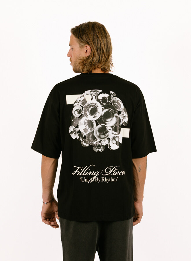 T-shirt Boxy Bouquet Black