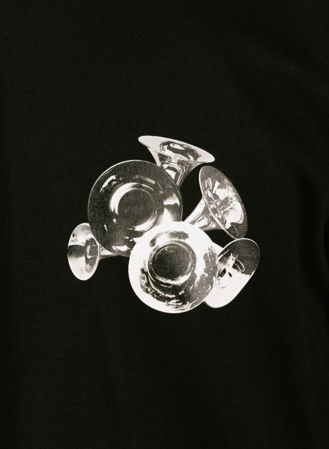 T-shirt Boxy Bouquet Black