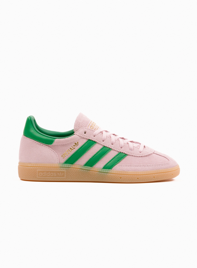 国内配送 adidas HANDBALL SPEZIAL P.INK/S.GREEN/GOLD LLIC adidas Handball Spezial Pink Green | SKU JR7347 | Sneakers