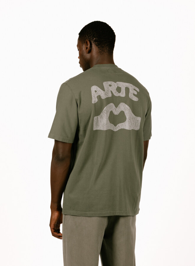 Diels Scribble T-shirt Green