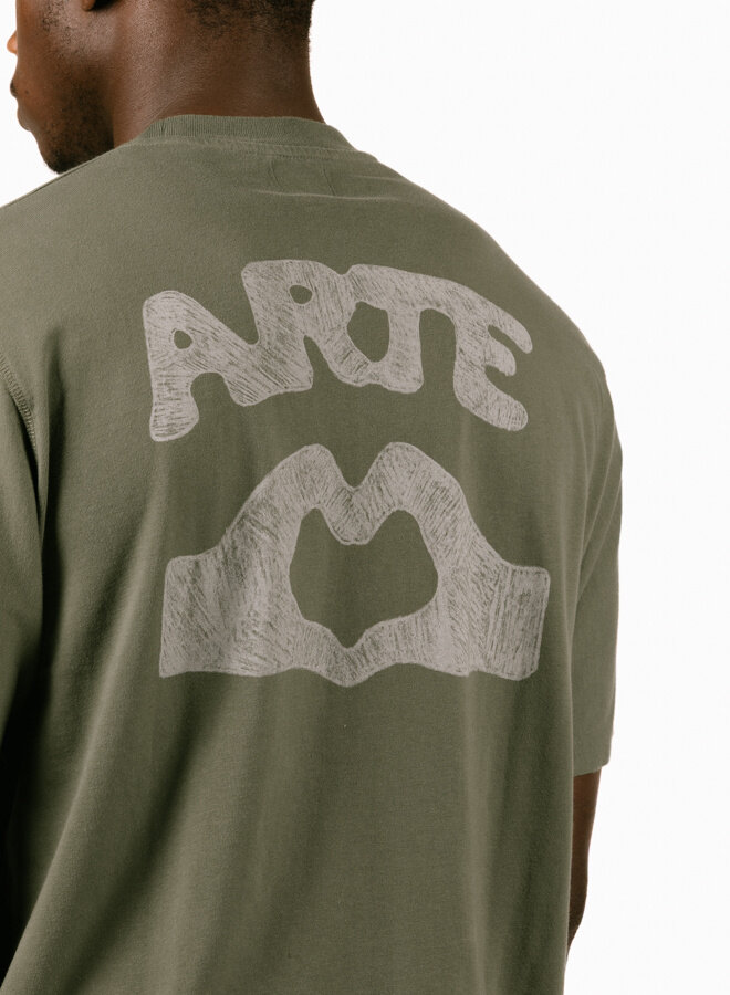 Diels Scribble T-shirt Green