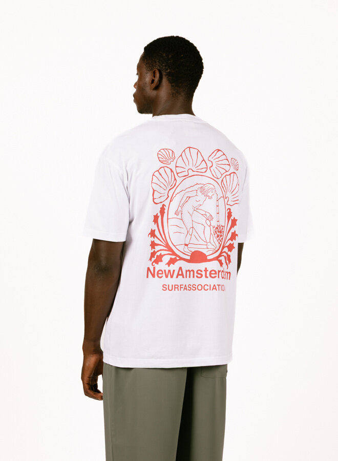 New Amsterdam Surf Association Buffet Tee – White