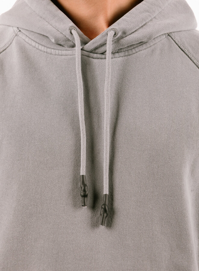 Logo Line Hoodie Snow Grey / White