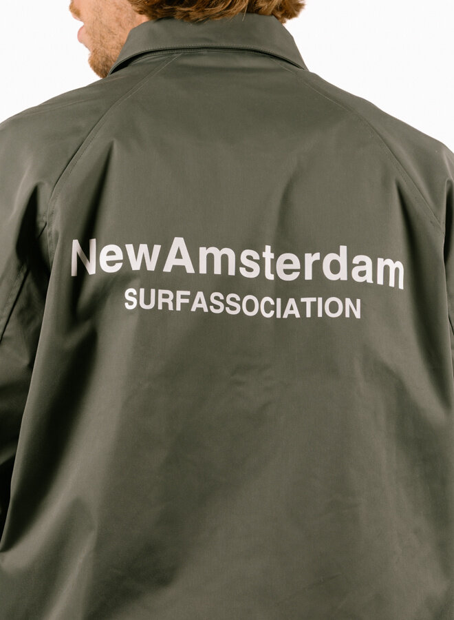 New Amsterdam Surf Association Nylon Coach Jacket Shark