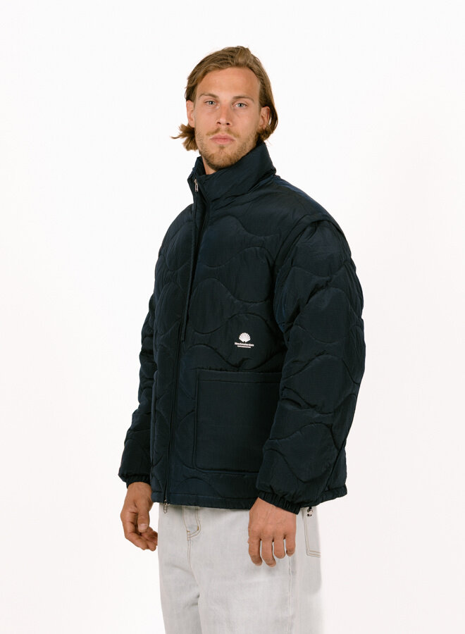 新品未使用 AMSTERDAM JACKET MENS WETSUIT New Amsterdam Surf Association Detachable Jacket Marine Blue