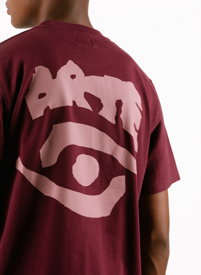 Eye Print T-shirt Bordeaux