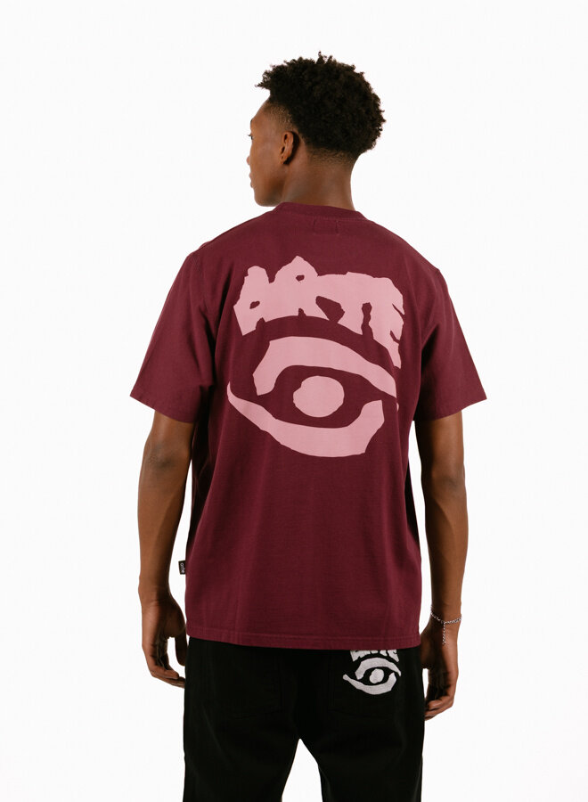Eye Print T-shirt Bordeaux