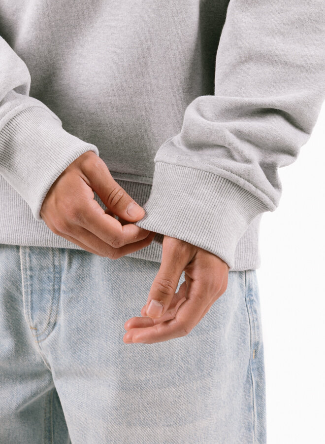 Script Logo Crewneck Heather Grey