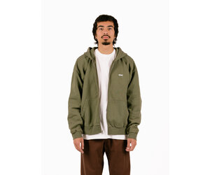 Obey Lowercase Pigment Zip Hood Deep Lichen Green 112460019DLNXS