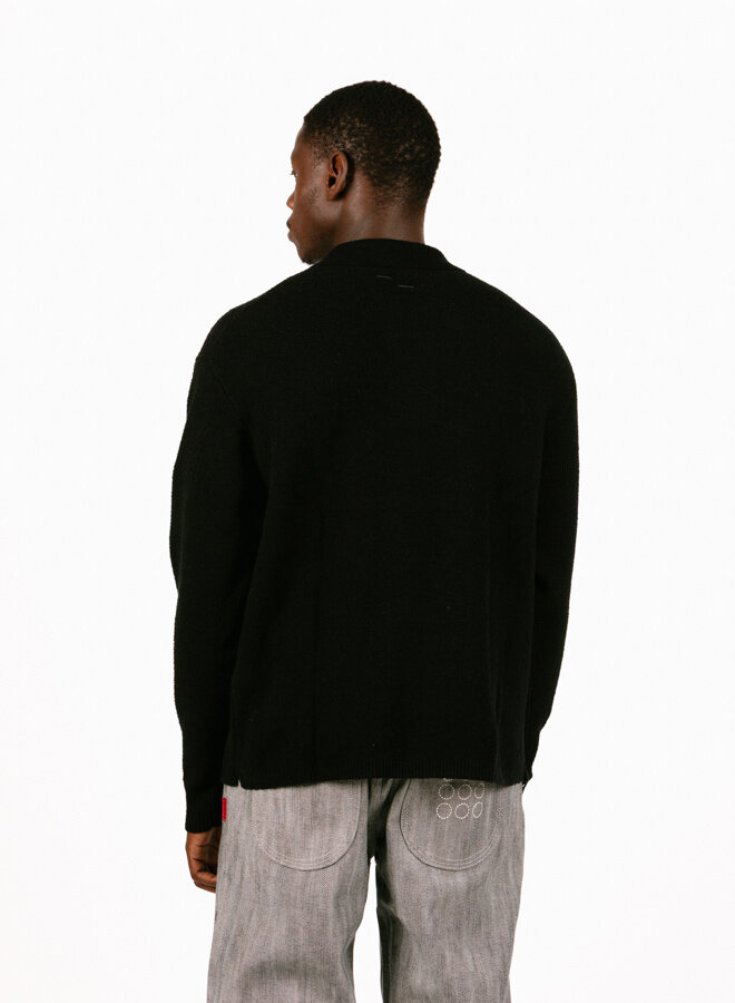 Knit Shirt Boucle Black