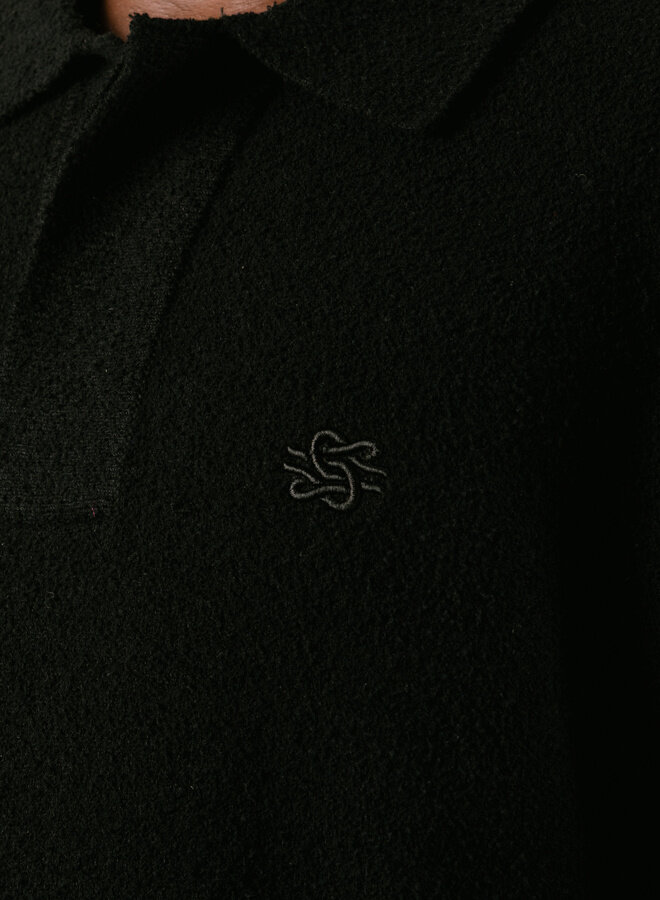 Knit Shirt Boucle Black