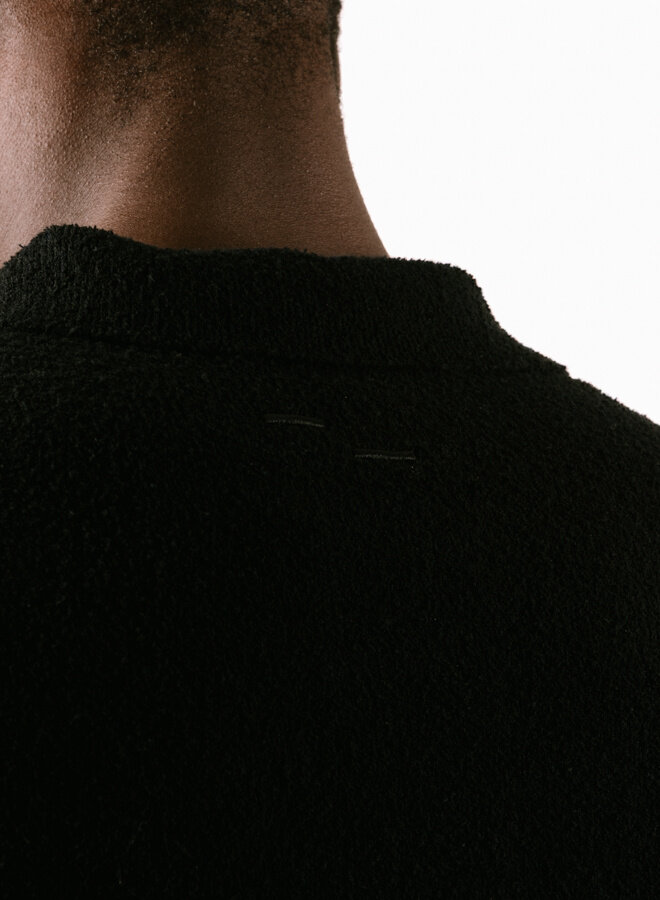 Knit Shirt Boucle Black