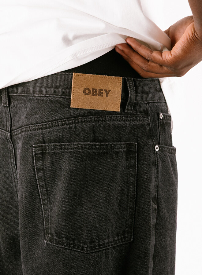 Classic Baggy Denim Washed Black
