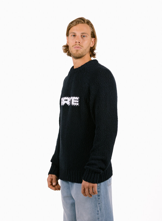 Pixel Front Knit Navy