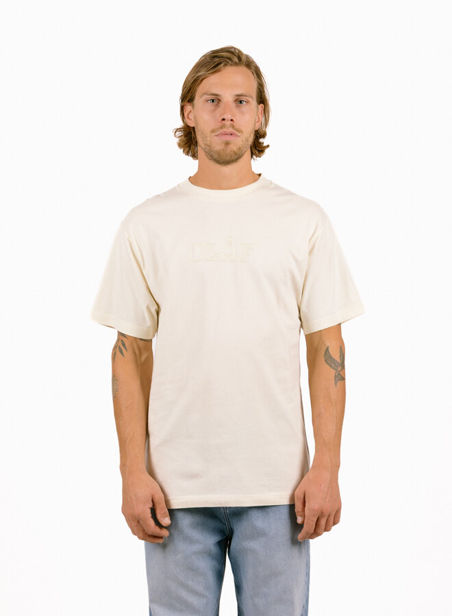 Stitched Varsity Tee Off-White