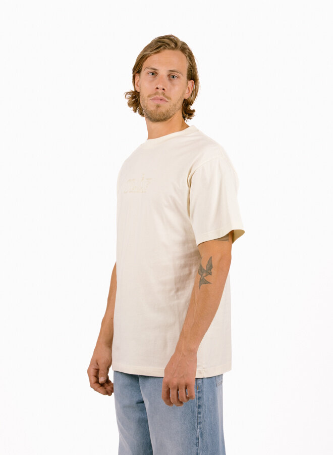 Stitched Varsity Tee Off-White