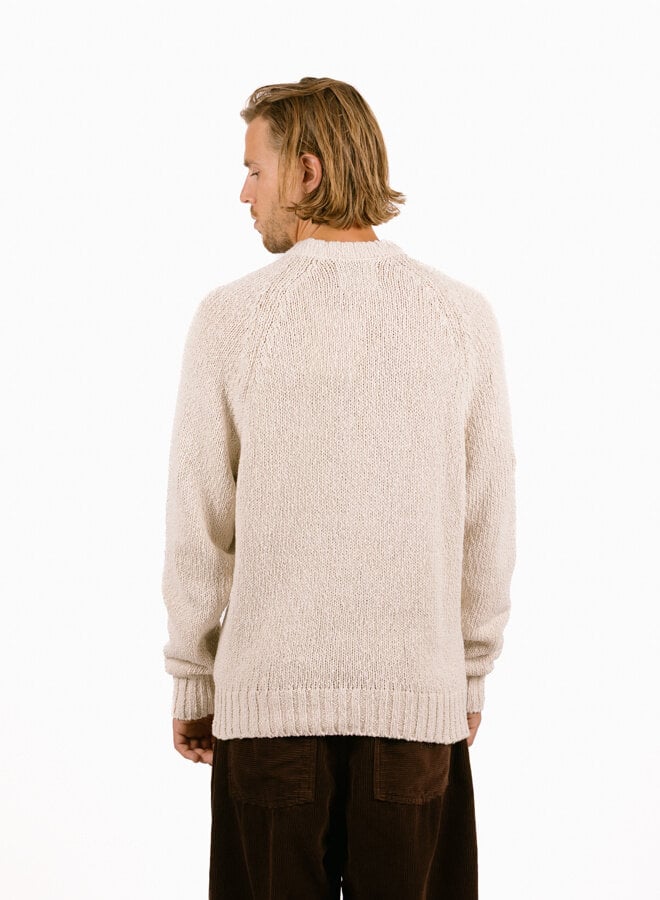 Pixel Front Knit Cream