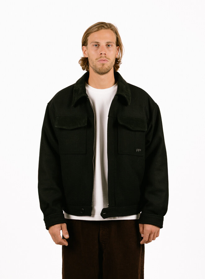 Box Jacket Varsity Black