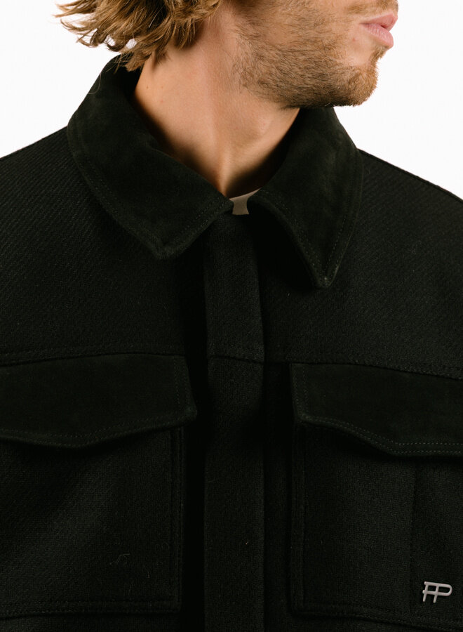 Box Jacket Varsity Black